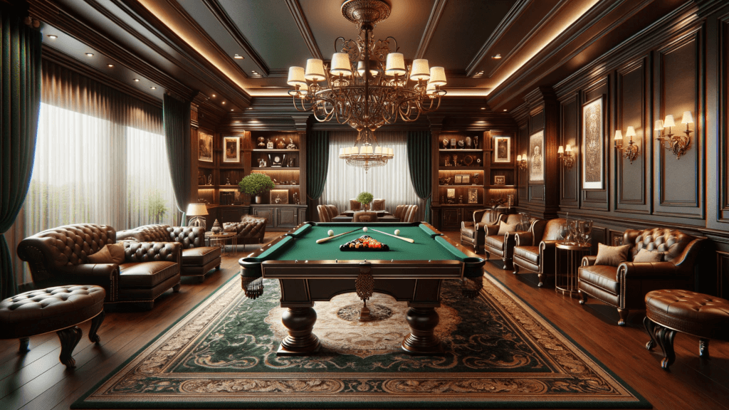 Classically Elegant Billiards Room